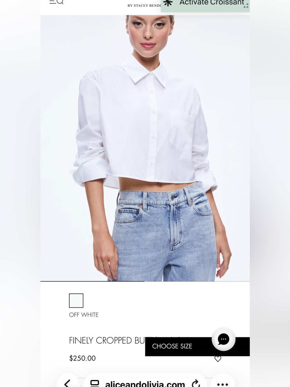 Alice + Olivia Button-Down Shirt S